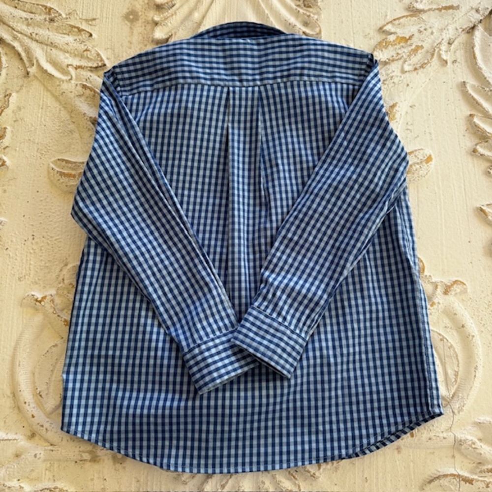 Vineyard Vines Blue Check Button Up Size 5 - Picture 4 of 7